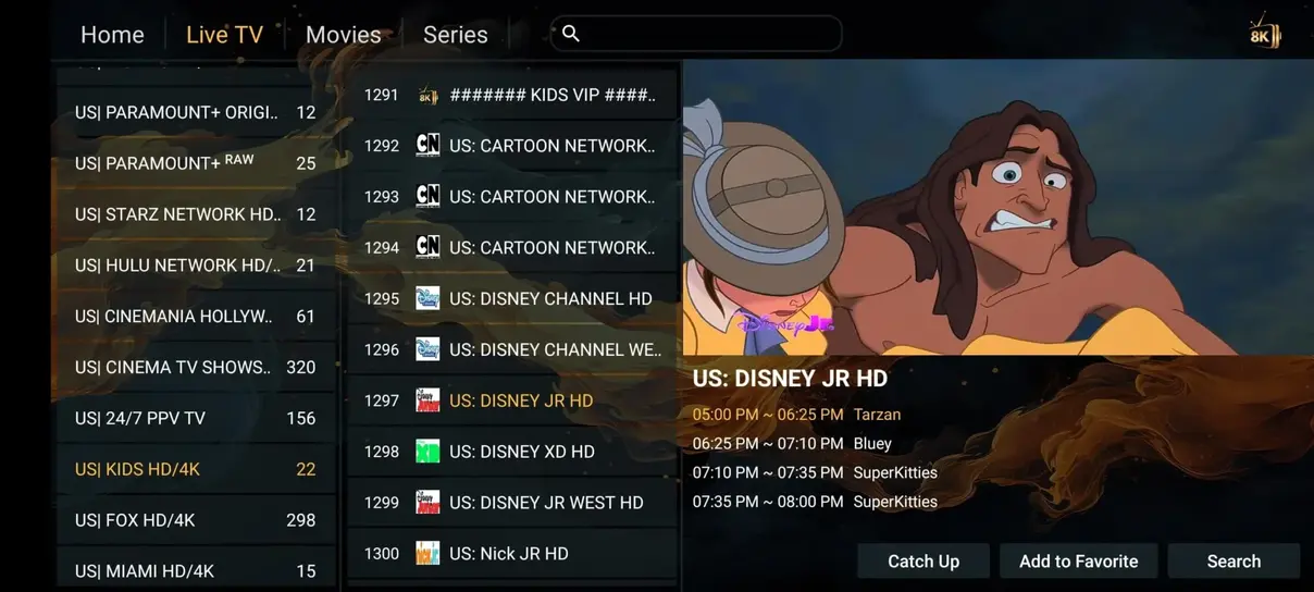 TiviBridge IPTV Live Streaming Screenshot 2