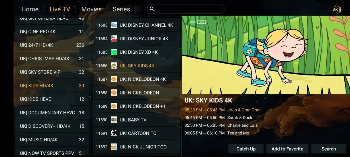 TiviBridge IPTV Live Streaming Screenshot 8